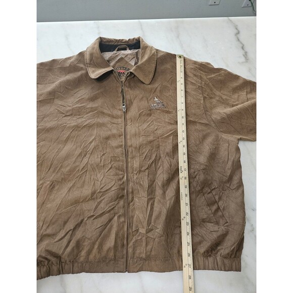 Vintage Cutter Buck Jacket Mens 2XB Brown Khaki Zip Up, Size 2XB - Picture 3 of 11
